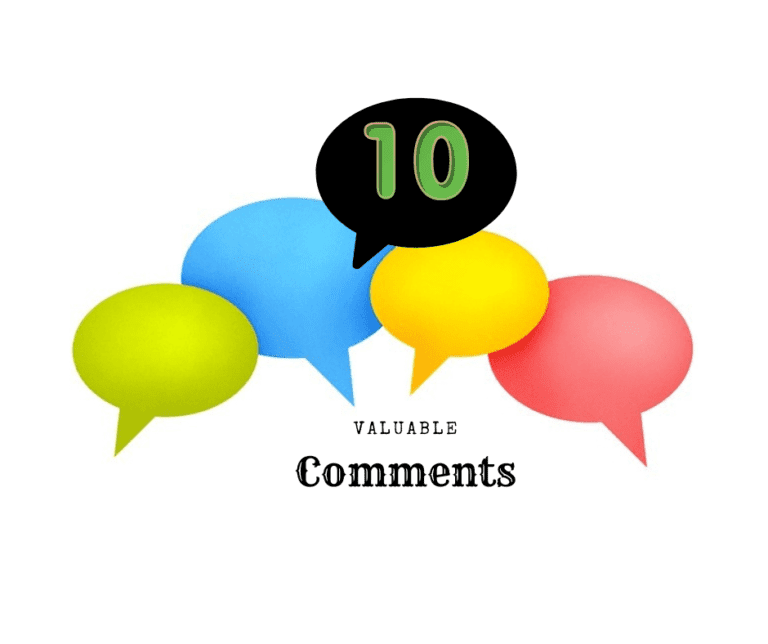 Here are 10 valuable comments from Larry's Blog