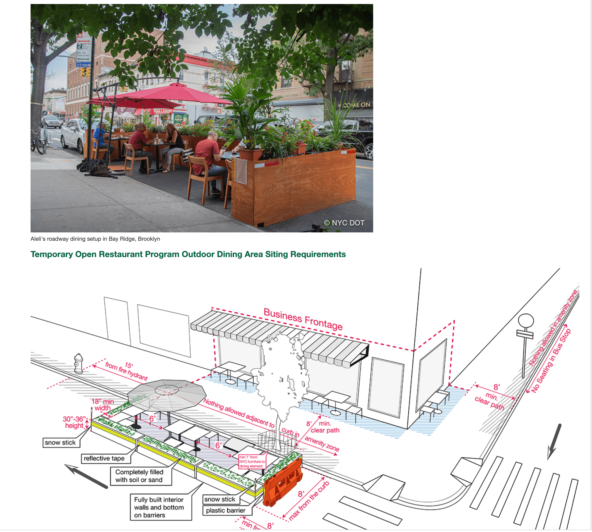 Is outdoor dining good for NYC? Or just another parking peril to eliminate on street parking